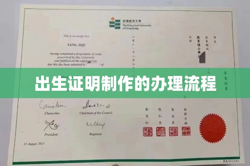 江州出生证明制作的办理流程