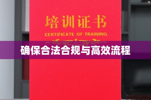 江州确保合法合规与高效流程