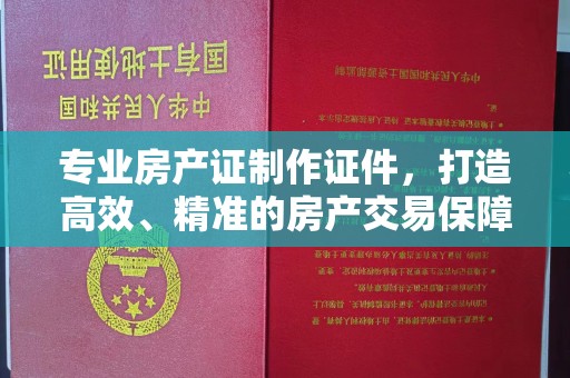 江州专业房产证制作证件，打造高效、精准的房产交易保障