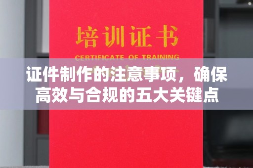 江州证件制作的注意事项，确保高效与合规的五大关键点