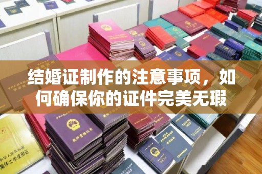 江州结婚证制作的注意事项，如何确保你的证件完美无瑕