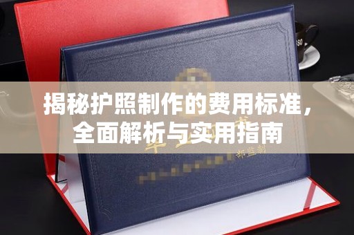 江州揭秘护照制作的费用标准，全面解析与实用指南