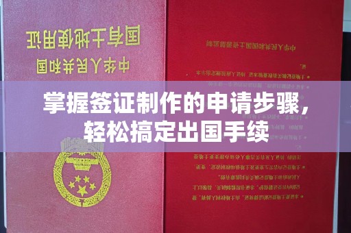 江州掌握签证制作的申请步骤，轻松搞定出国手续