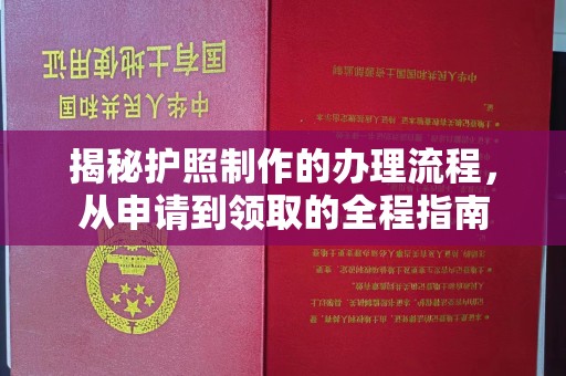江州揭秘护照制作的办理流程，从申请到领取的全程指南