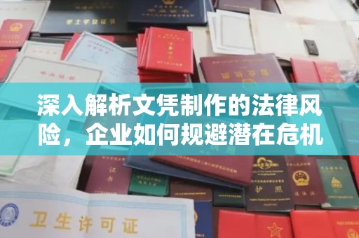 江州深入解析文凭制作的法律风险，企业如何规避潜在危机