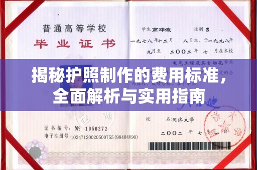 江州揭秘护照制作的费用标准，全面解析与实用指南